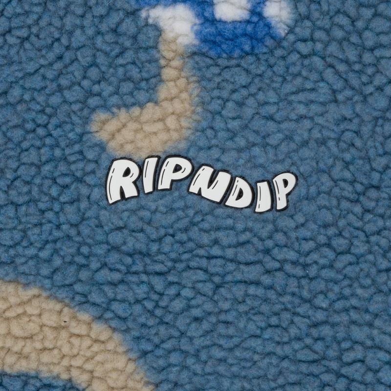 Grey Ripndip Euphoria Reversible Polar Fleece Jackets | USAWY2532