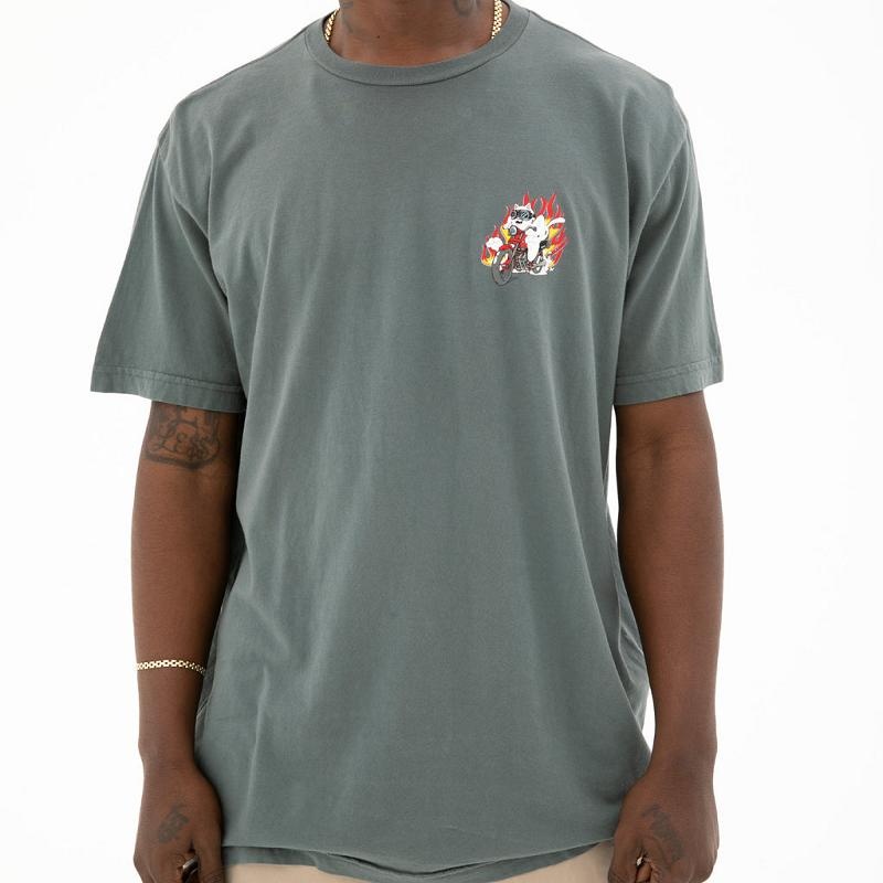 Grey Ripndip Highway To Heck Shirts | USAPQ2647