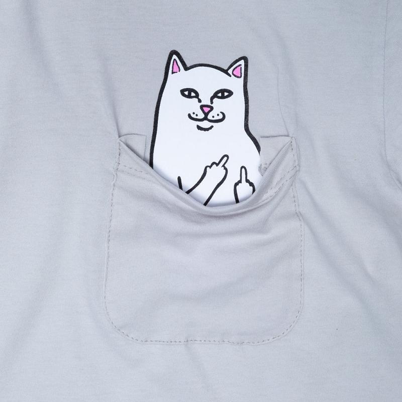 Grey Ripndip Lord Nermal Pocket Shirts | USANB2640