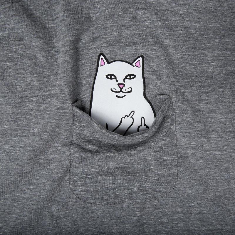 Grey Ripndip Lord Nermal Pocket Shirts | USAUT2721