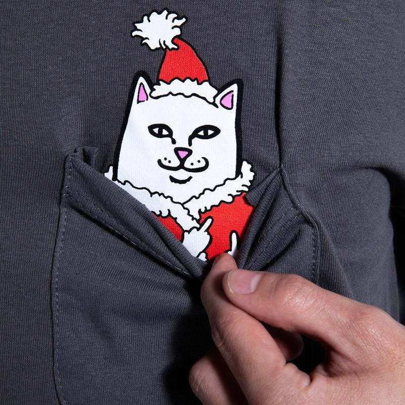 Grey Ripndip Lord Santa Pocket Shirts | USAQZ2638