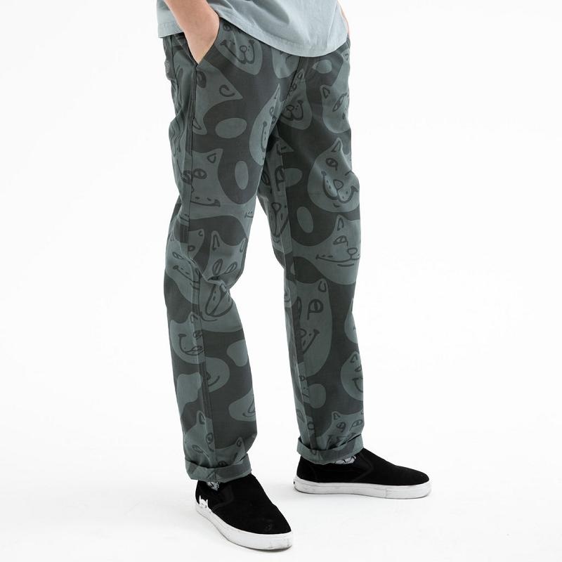 Grey Ripndip Many Faces Twill Pants | USACE2616