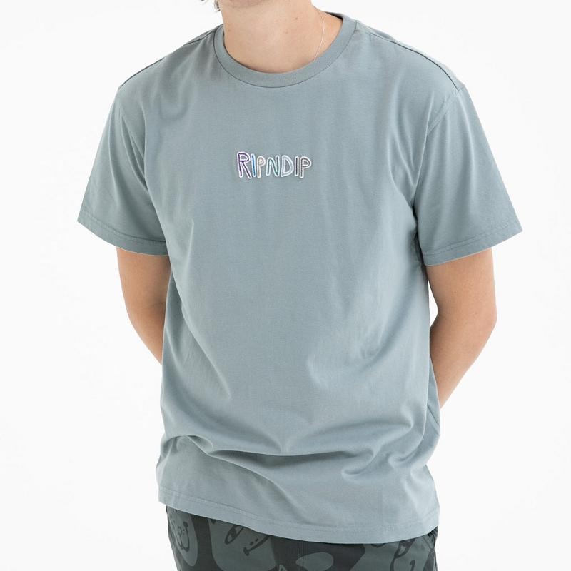 Grey Ripndip OG Prisma Short Sleeve Shirts | USAAP2743