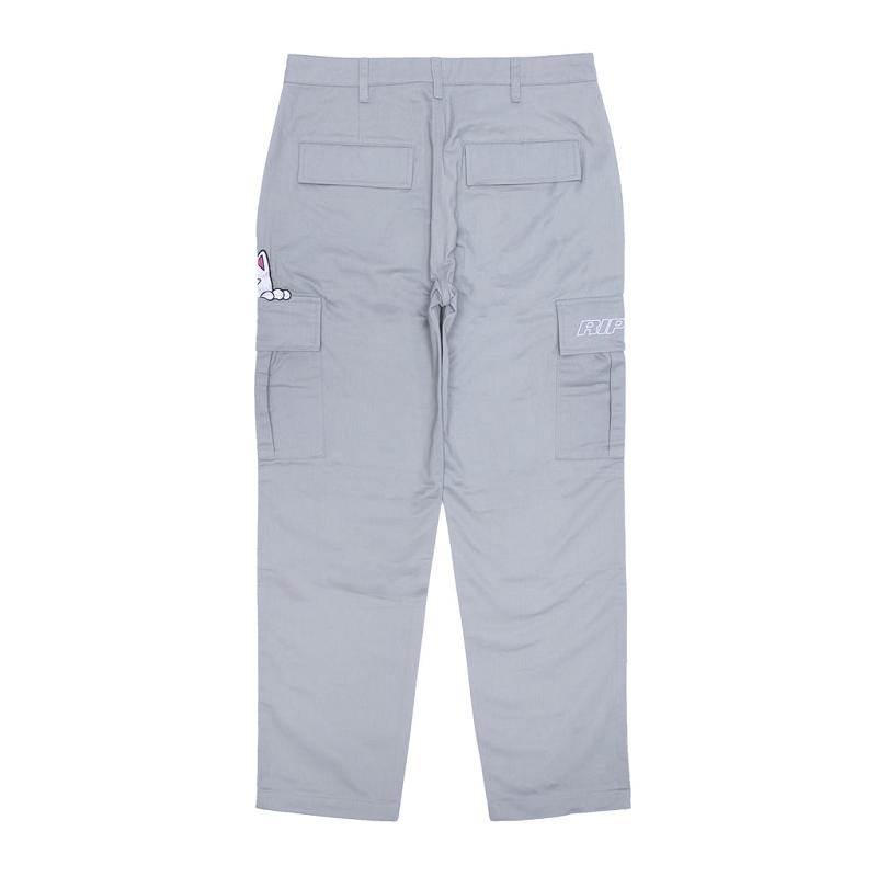 Grey Ripndip Peeking Nermal Cargo Pants | USABC2614