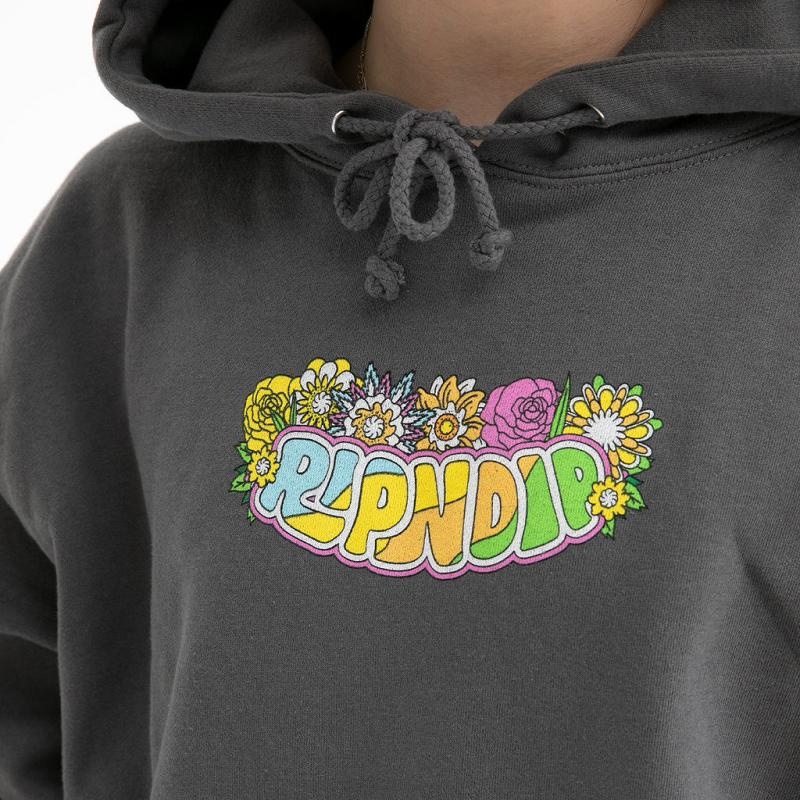 Grey Ripndip Pretty Sad Hoodie | USAEX2453