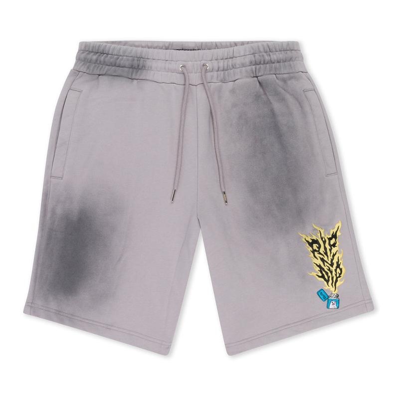 Grey Ripndip Ripnlit Sweat Shorts | USAEX2849