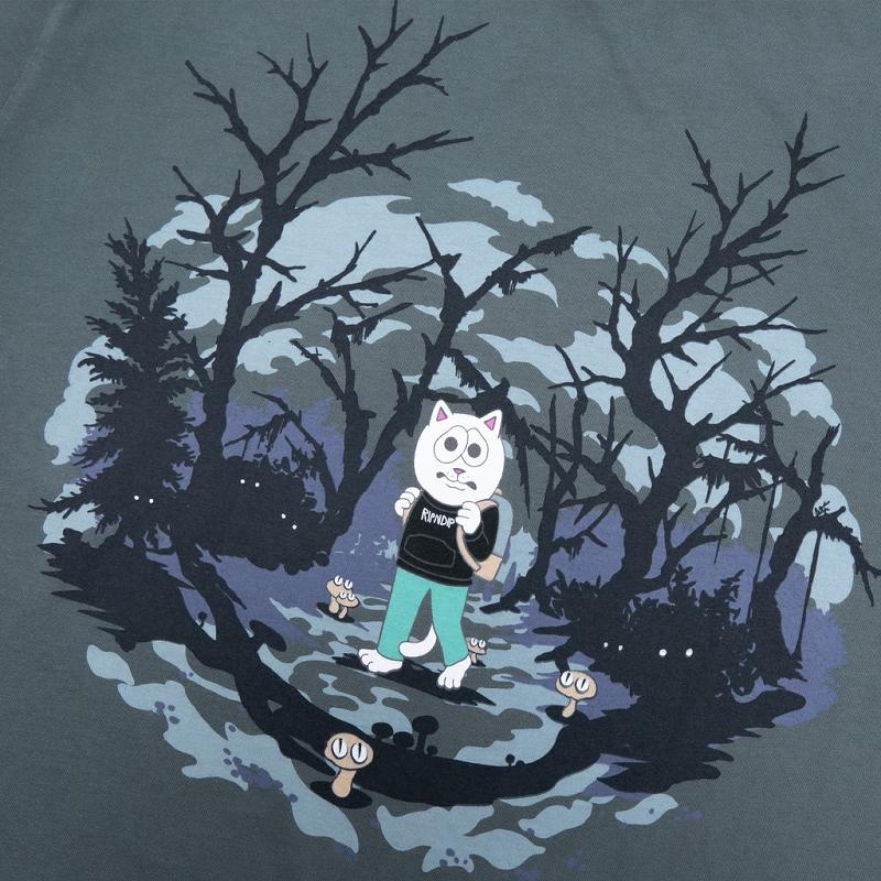 Grey Ripndip Scary Hours Shirts | USAZG2734