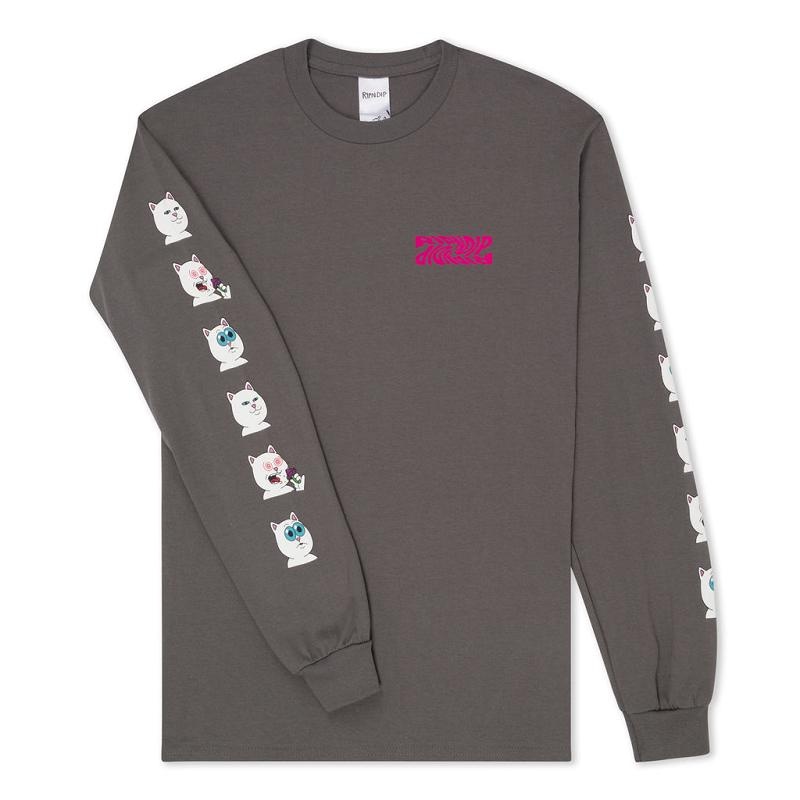 Grey Ripndip Shroom Diet Long Sleeve | USAMA2586