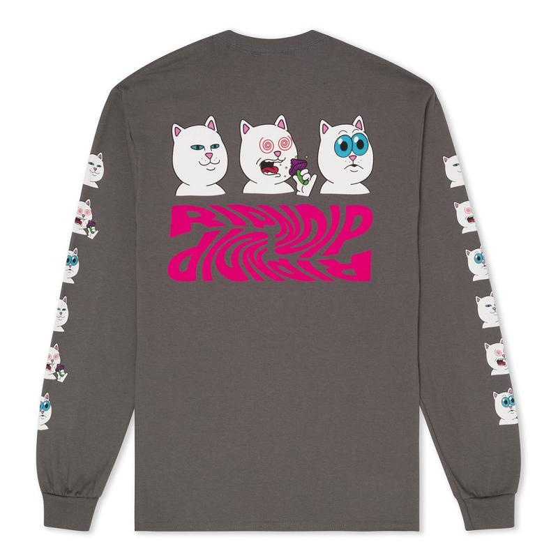 Grey Ripndip Shroom Diet Long Sleeve | USAMA2586