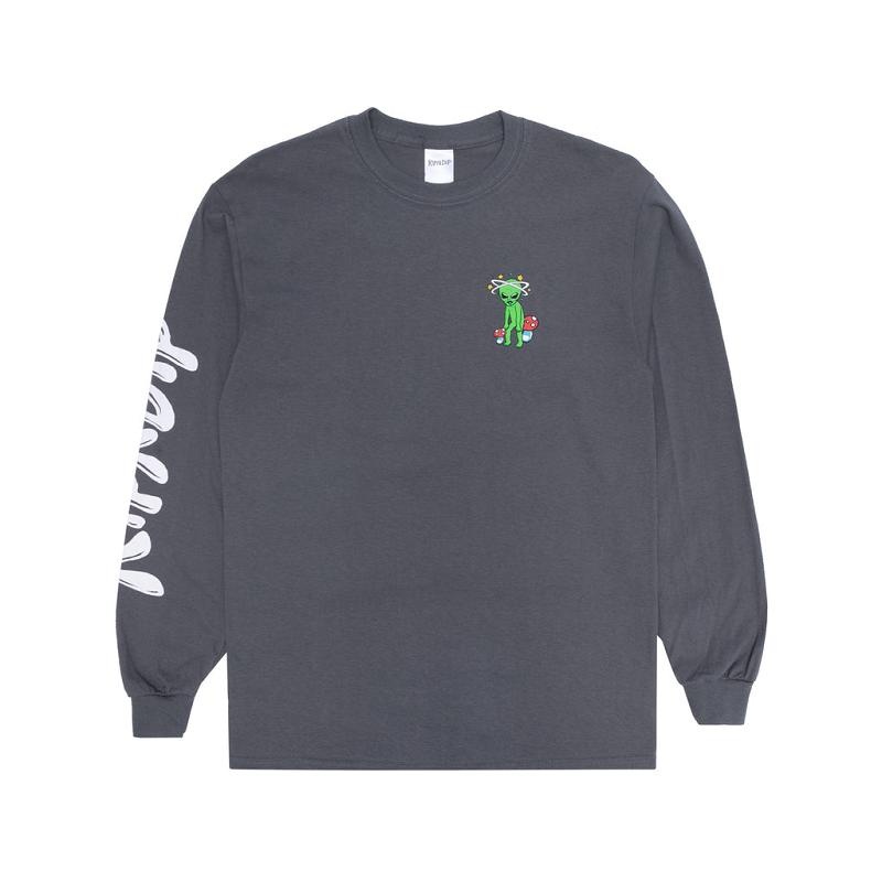 Grey Ripndip Space Gang Long Sleeve | USAUT2579