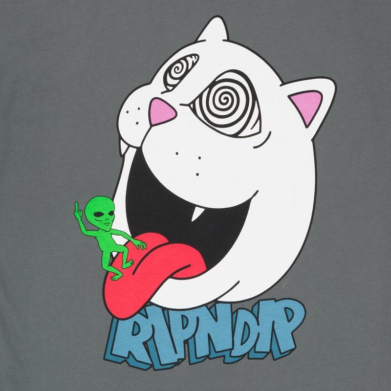 Grey Ripndip Spiraling Shirts | USAQZ2780