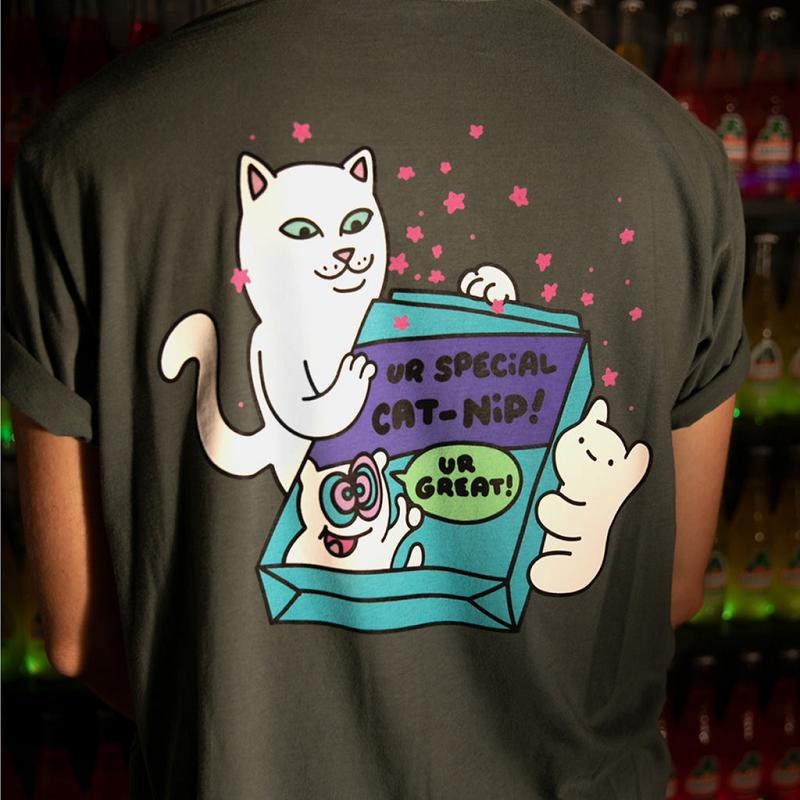 Grey Ripndip Ur Special Cat Nip Shirts | USAKI2762