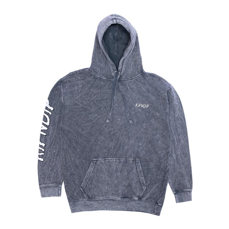 Grey Wash Ripndip Coco Nermal Hoodie | USAIS2448