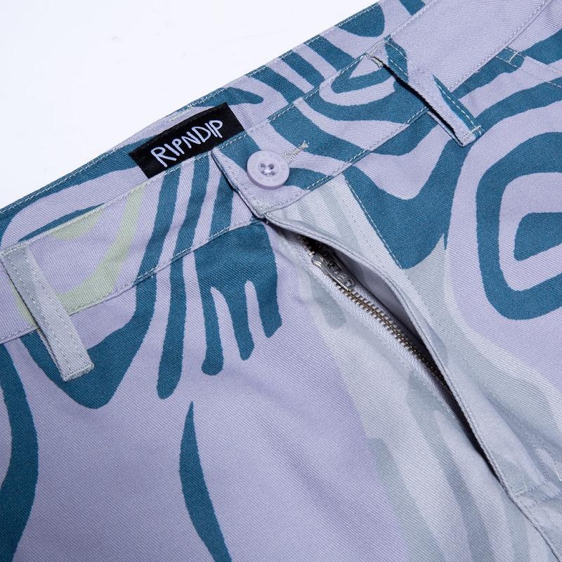 Grey / Lavender Ripndip Hypnotic Twill Pants | USAOR2603