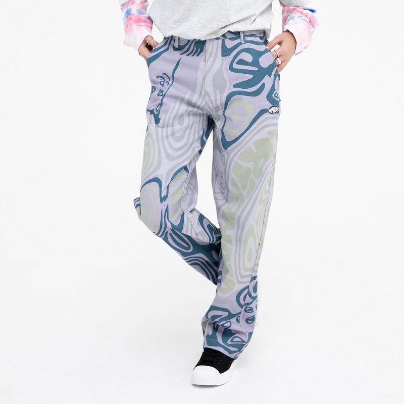 Grey / Lavender Ripndip Hypnotic Twill Pants | USAOR2603