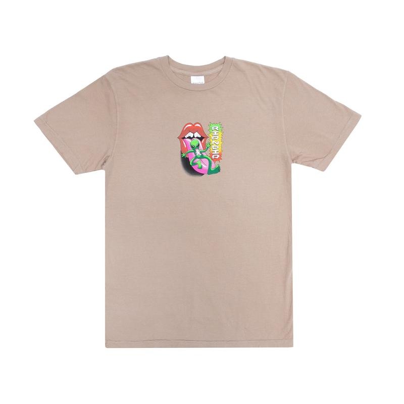 Khaki Ripndip Happy Lickin Shirts | USAFM2740