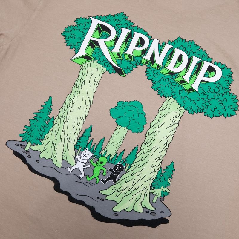 Khaki Ripndip Strange Forest Shirts | USAUT2747