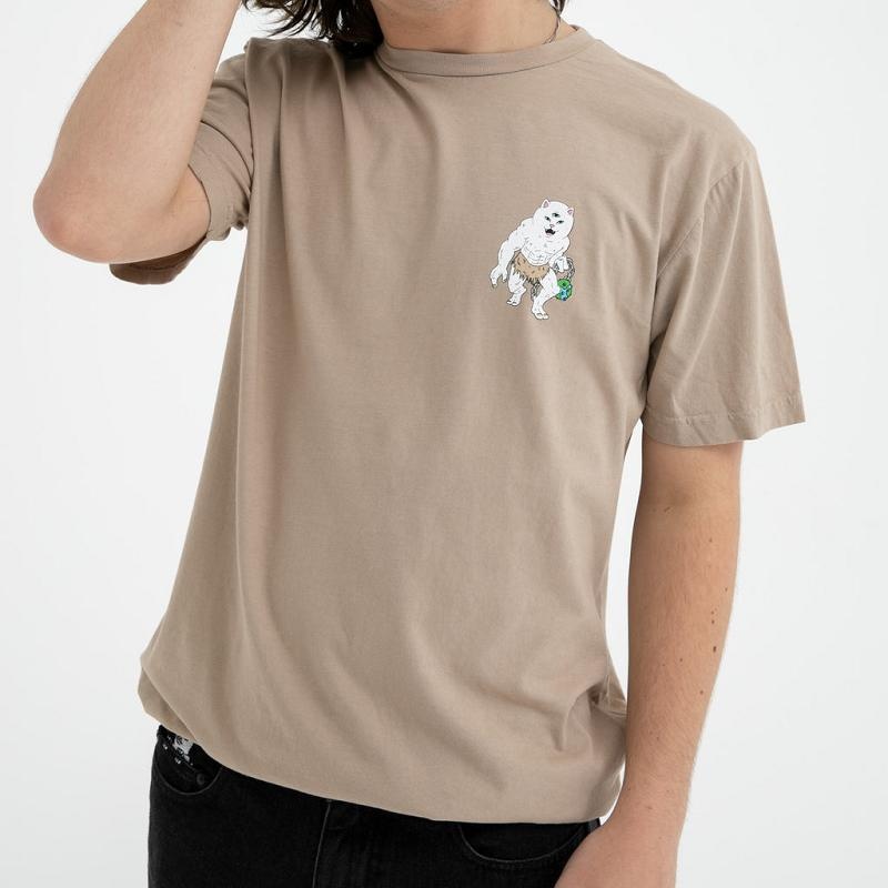 Khaki Ripndip X Nerm Shirts | USABC2730