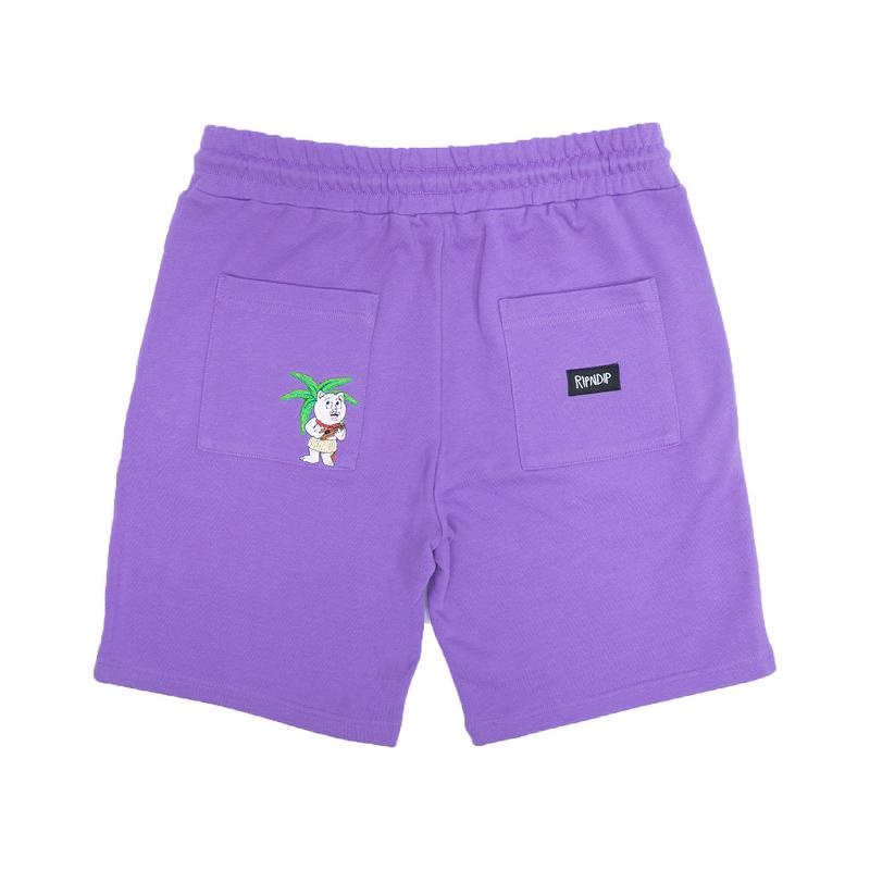 Lavender Ripndip Aloha Nerm Sweat Shorts | USAZG2831