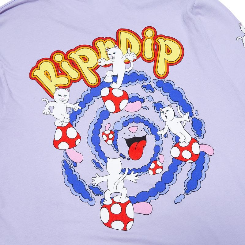 Lavender Ripndip Lucid Vacation Long Sleeve | USAYU2554