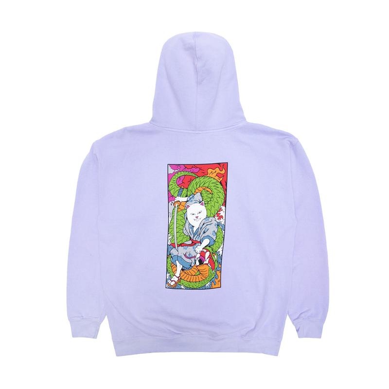 Lavender Ripndip Nermurari Warrior Hoodie | USAPQ2394