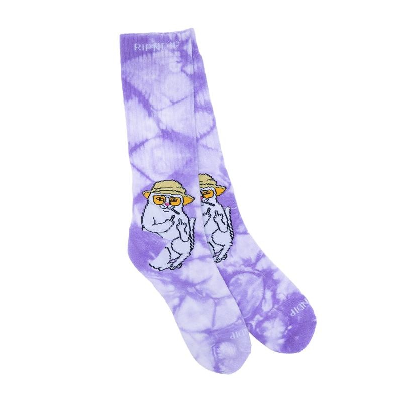 Lavender Wash Ripndip Nermal S Thompson Socks | USAOR2343