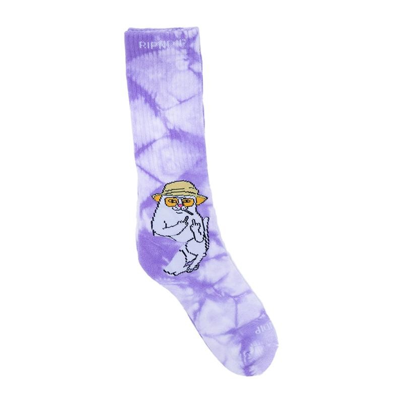 Lavender Wash Ripndip Nermal S Thompson Socks | USAOR2343