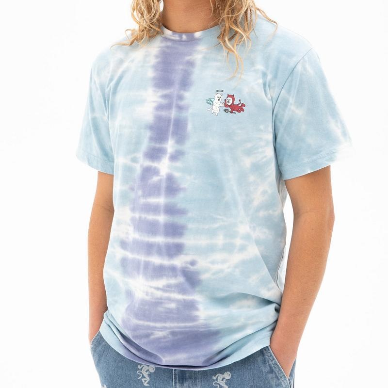 Light Blue Ripndip Limbo Shirts | USATV2652