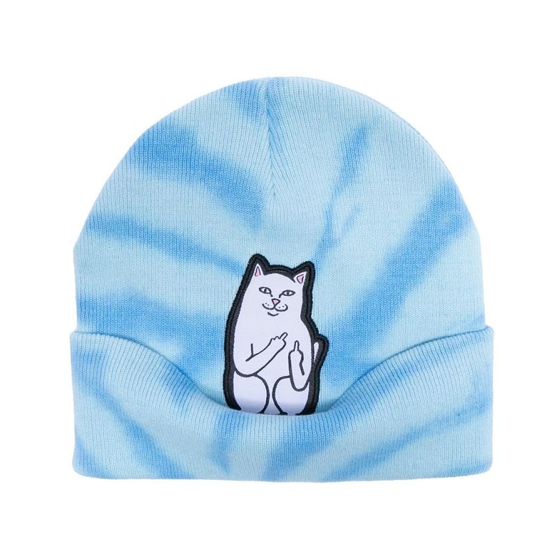 Light Blue Ripndip Lord Nermal Beanie | USAKI2904