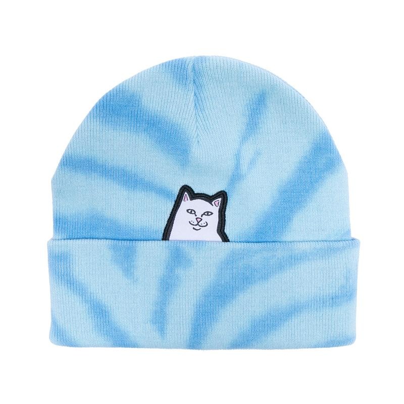 Light Blue Ripndip Lord Nermal Beanie | USAKI2904