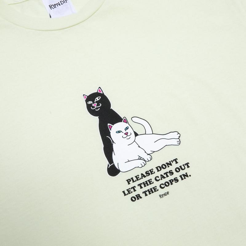 Light Green Ripndip Keep The Cats In Shirts | USAVD2757