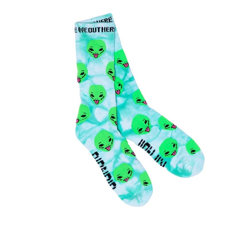 Light Green Ripndip We Out Here Socks | USAHK2336