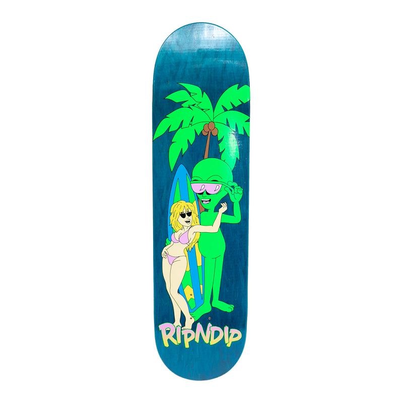 Light Turquoise Ripndip Beach Boys Skateboard | USAQZ2286