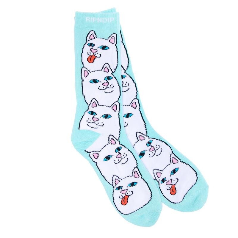 Light Turquoise Ripndip Daisey Daze Socks | USADN2339