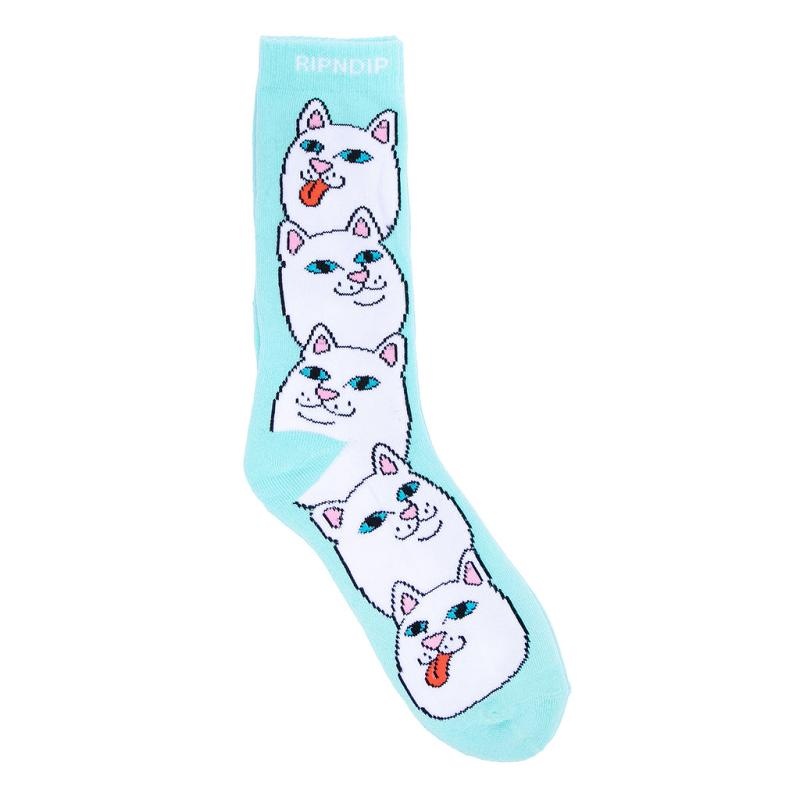 Light Turquoise Ripndip Daisey Daze Socks | USADN2339