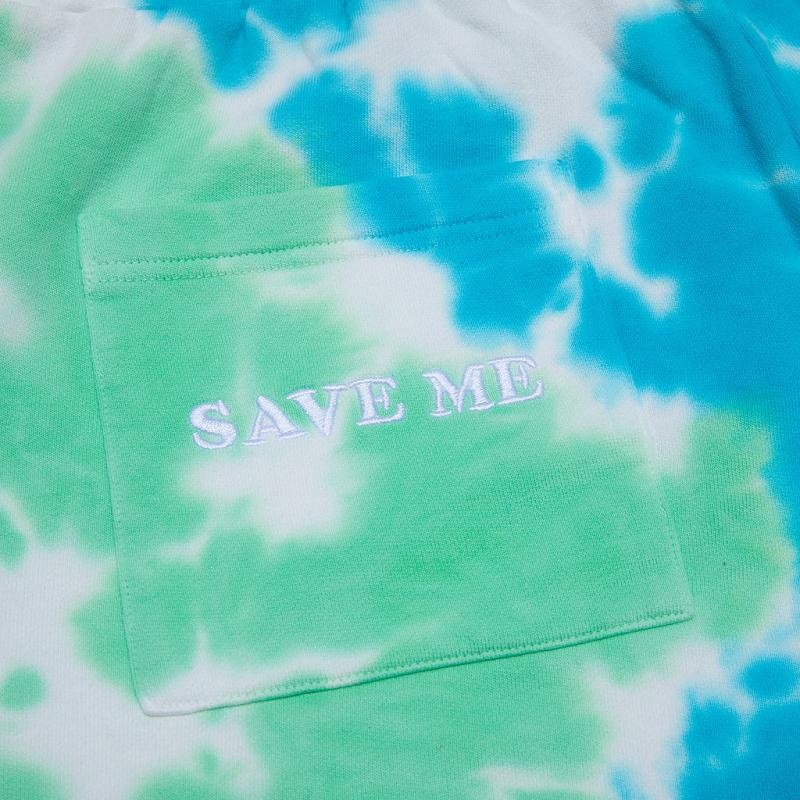 Light Turquoise / Green Ripndip Save the World Sweat Shorts | USAGL2810