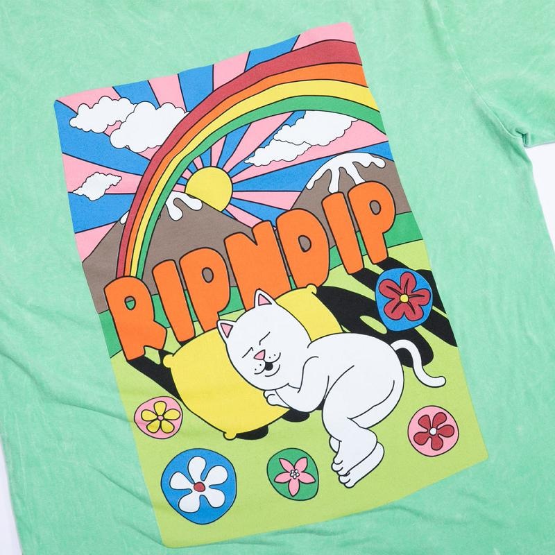 Mint Wash Ripndip Summer Camp Shirts | USASO2716