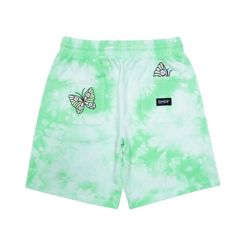 Mint Wash Ripndip Think Factory Sweat Shorts | USATV2794