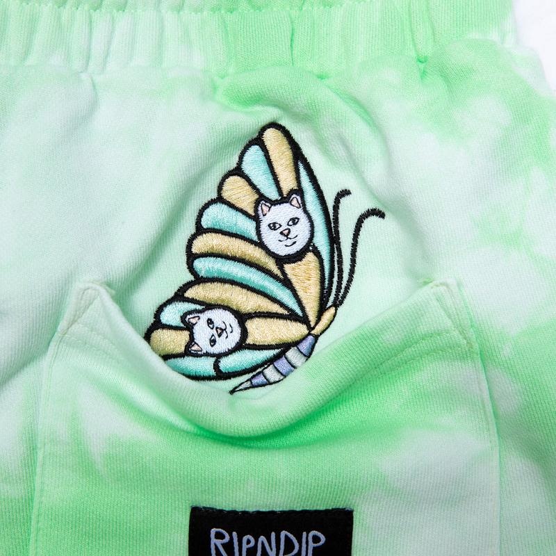 Mint Wash Ripndip Think Factory Sweat Shorts | USATV2794