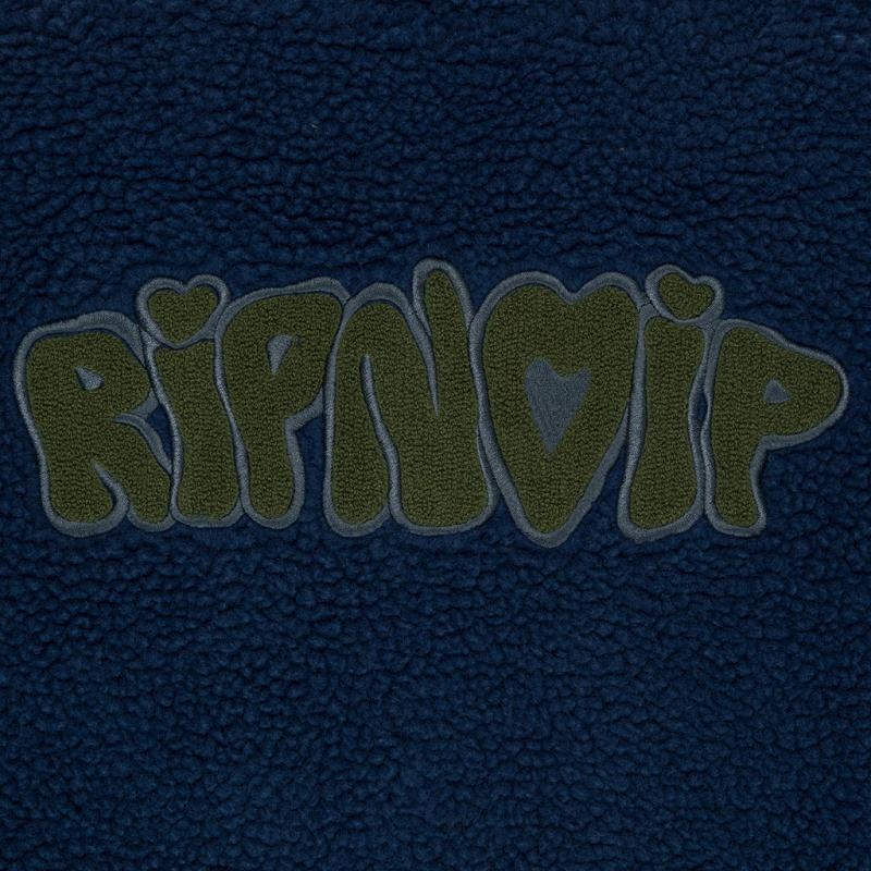 Navy Ripndip Love N Dip Sherpa Jackets | USAMA2534