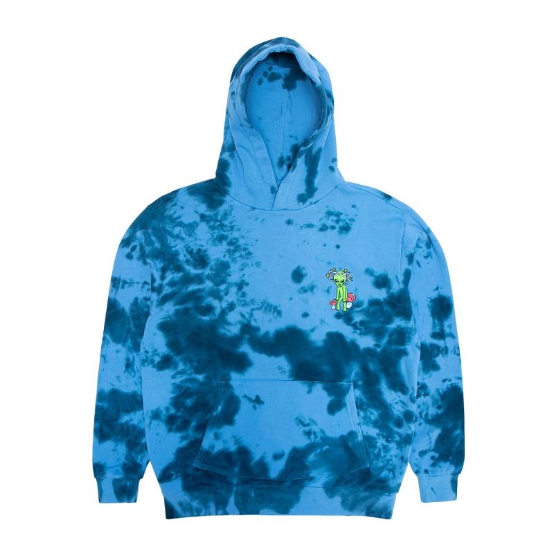 Navy Wash Ripndip Space Gang Hoodie | USAHK2466