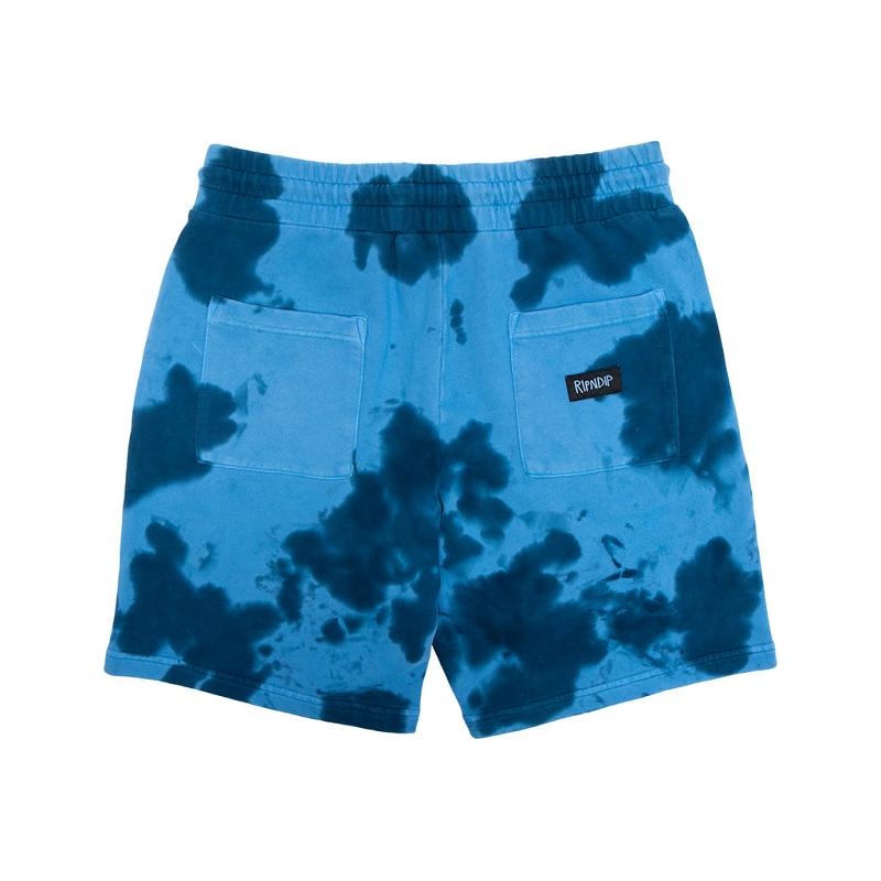 Navy Wash Ripndip Space Gang Sweat Shorts | USAFM2838