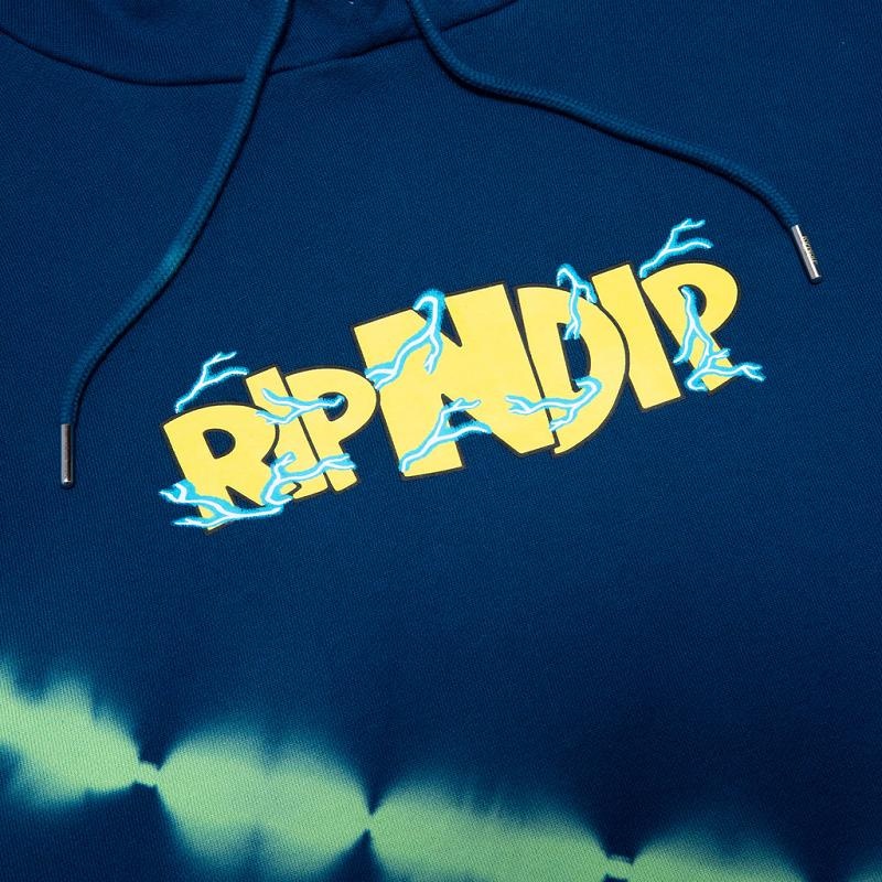 Navy / Green Ripndip Super Sanerm Hoodie | USAEX2401