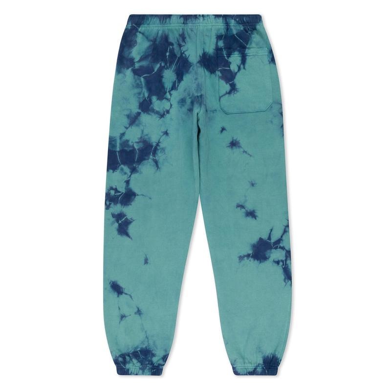 Navy / Light Turquoise Wash Ripndip Psychedelic Garden Sweatpants | USAYU2890