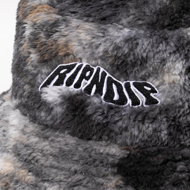 Navy / Purple Ripndip Warped Tie Dye Sherpa Bucket Hats | USAAP2930