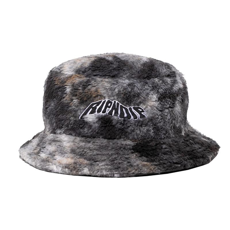 Navy / Purple Ripndip Warped Tie Dye Sherpa Bucket Hats | USAAP2930