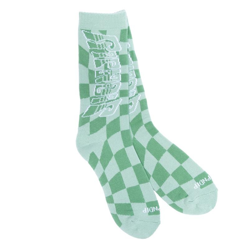 Olive Ripndip Checked Socks | USAFM2338