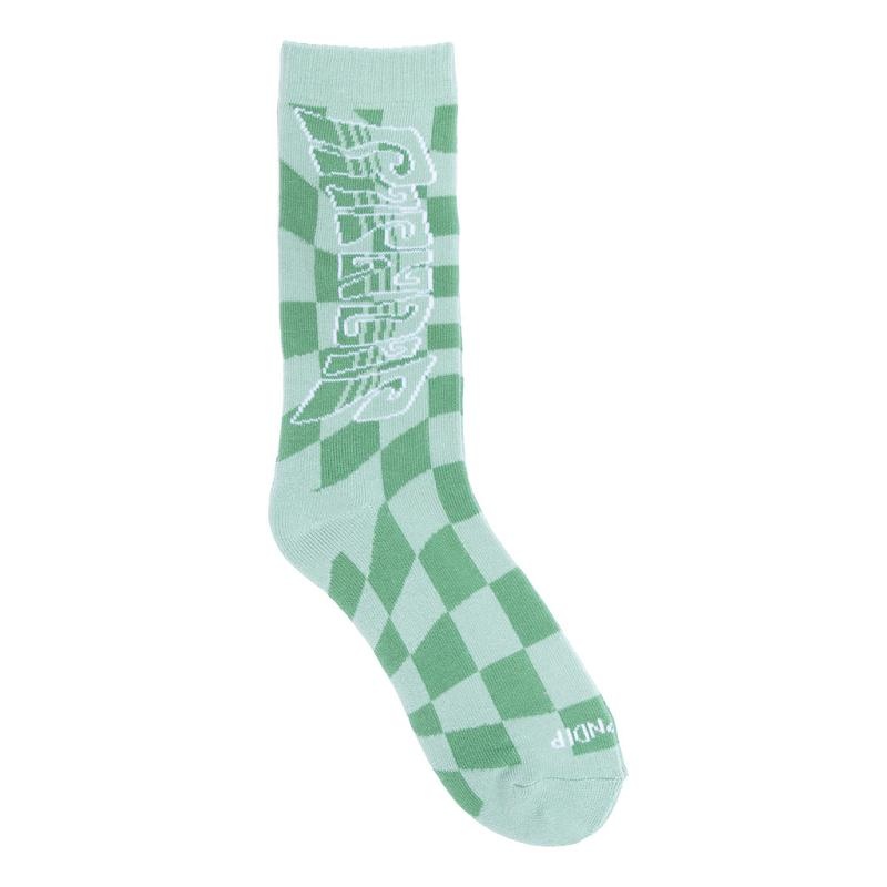 Olive Ripndip Checked Socks | USAFM2338