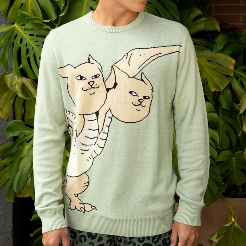 Olive Ripndip Gidora Knit Sweaters | USAFM2856