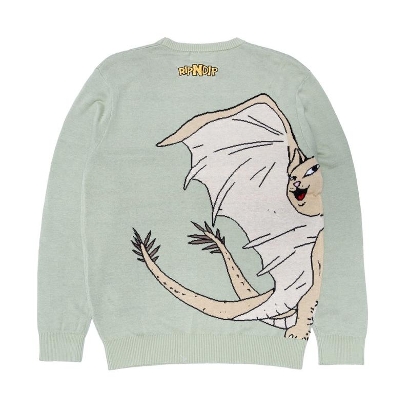 Olive Ripndip Gidora Knit Sweaters | USAFM2856